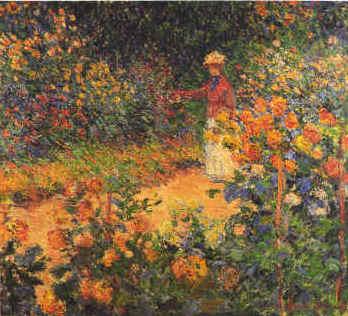 Claude Monet Garden Path at Giverny oil painting picture